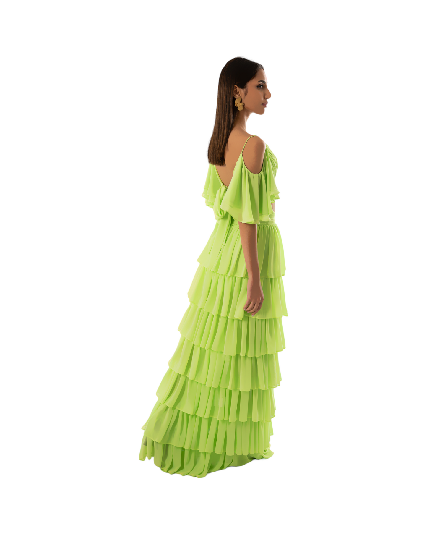 Fatale by Angie Thalea Lemon Green Dress