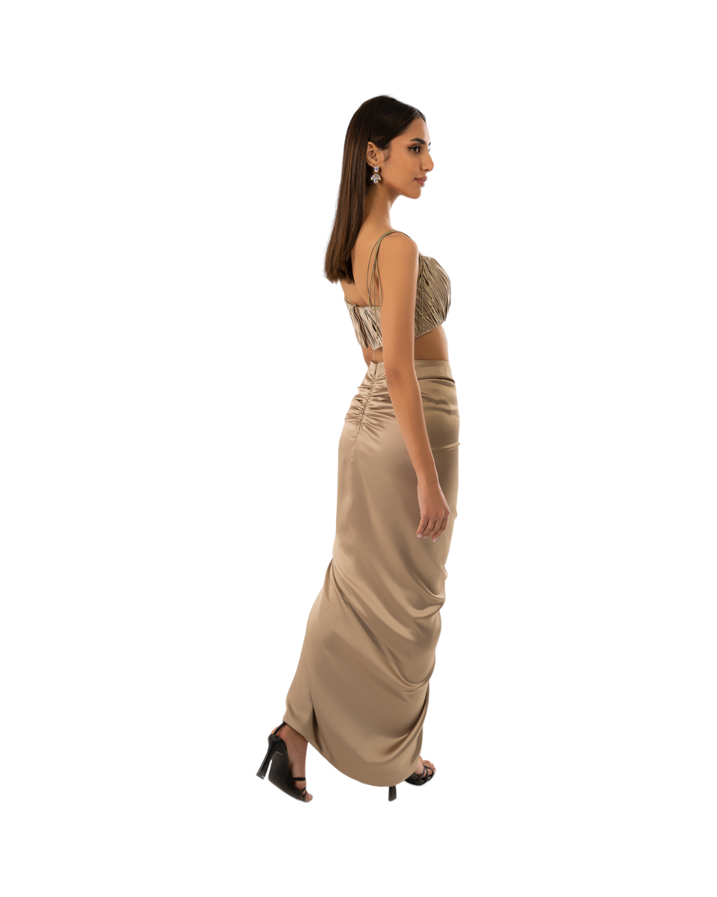 Fatale by Angie Psyche Silk Set Saumon