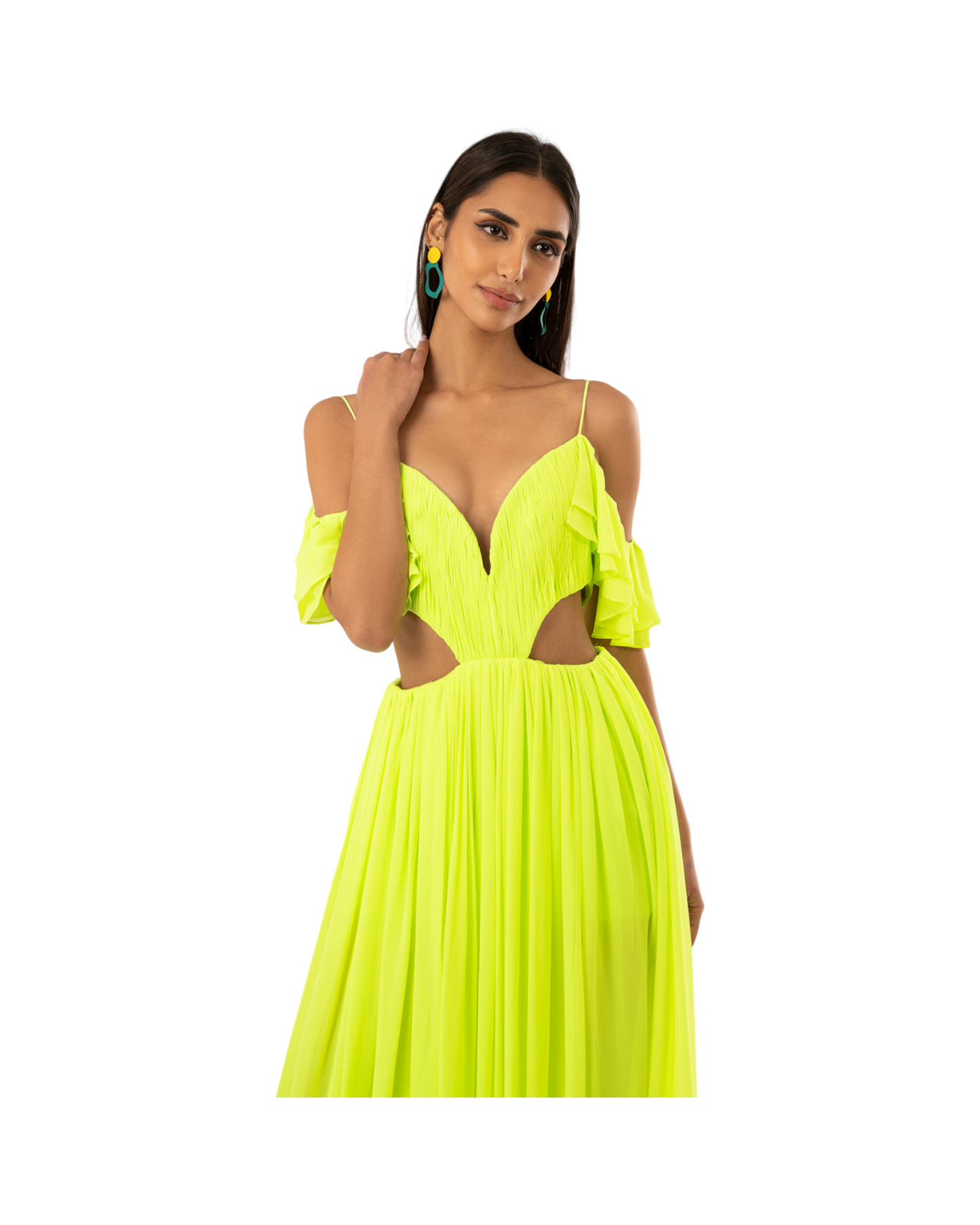 Fatale by Angie Melissae Neon Yellow Dress