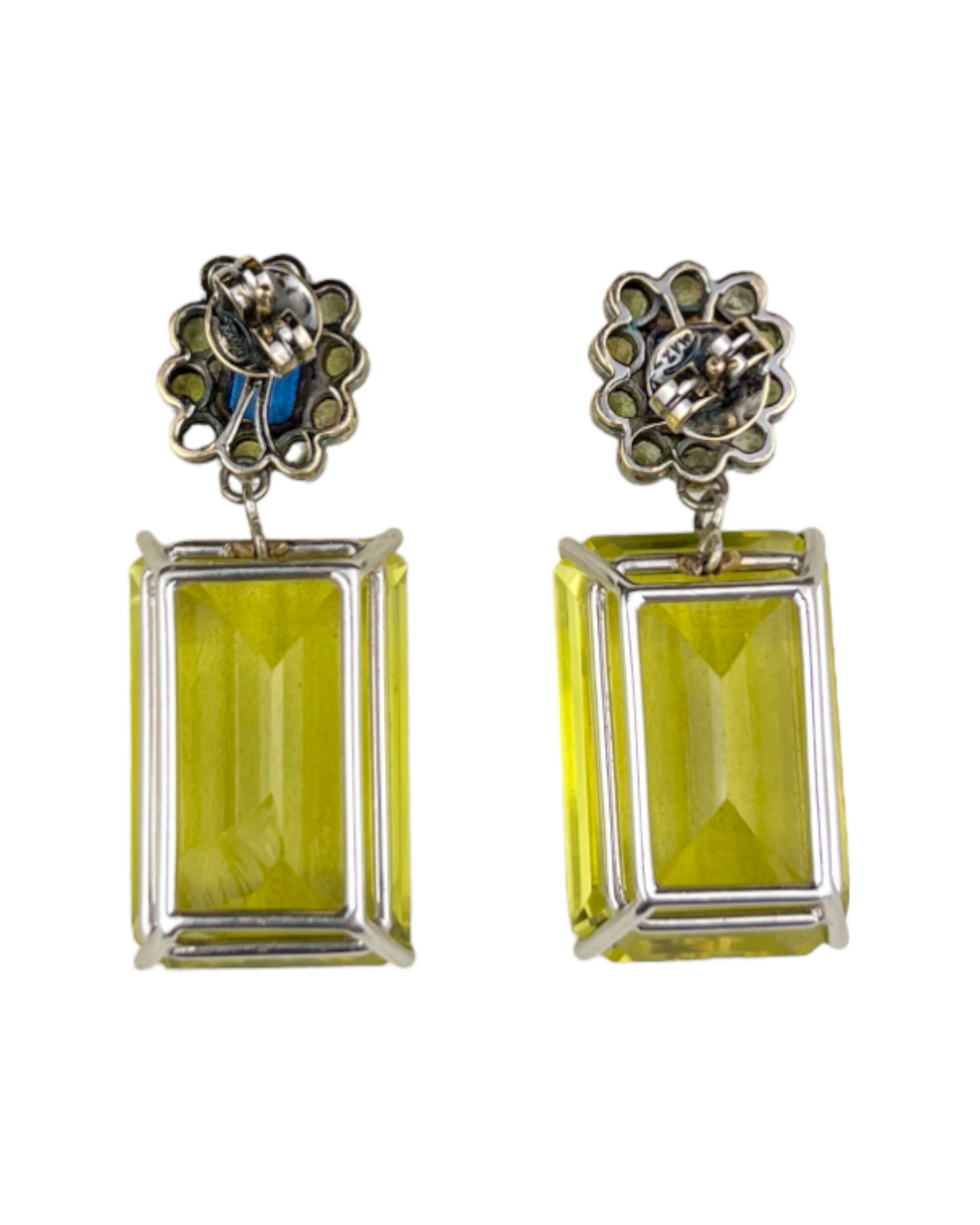 Namazte Majestic Earrings with Sapphires and Topaz