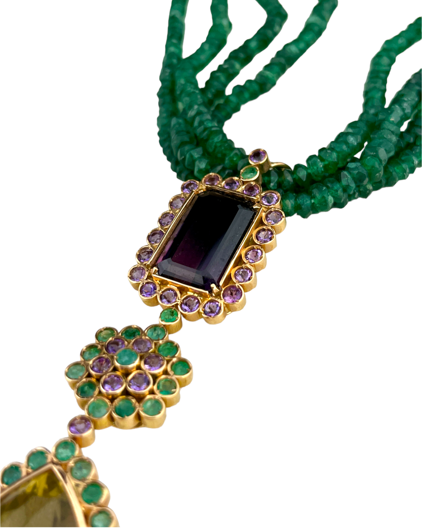 Namazte Maharaja Neckalce with Tourmaline,Topaz and Sapphires