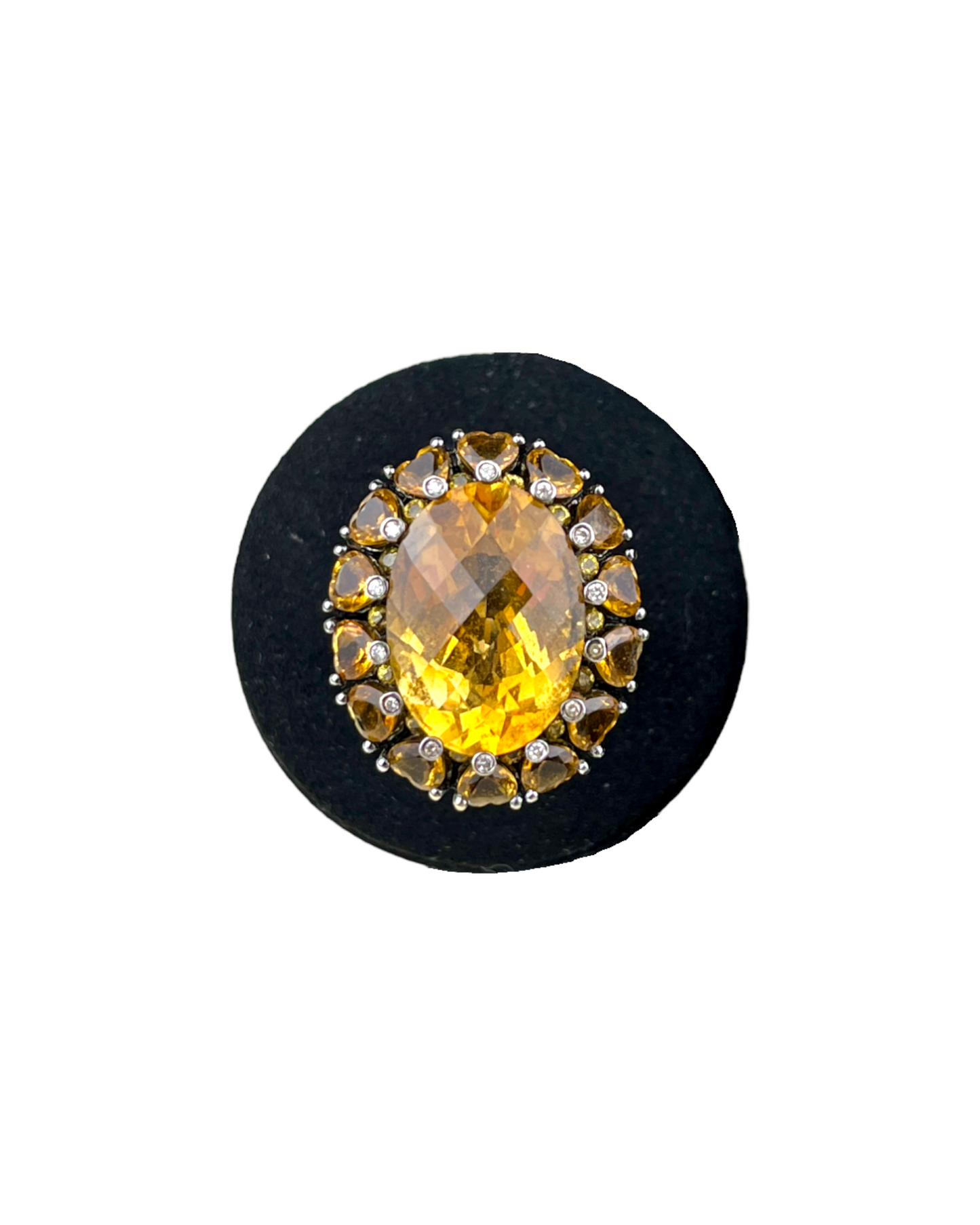 Namazte Maharaja Ring with Topaz and Diamonds