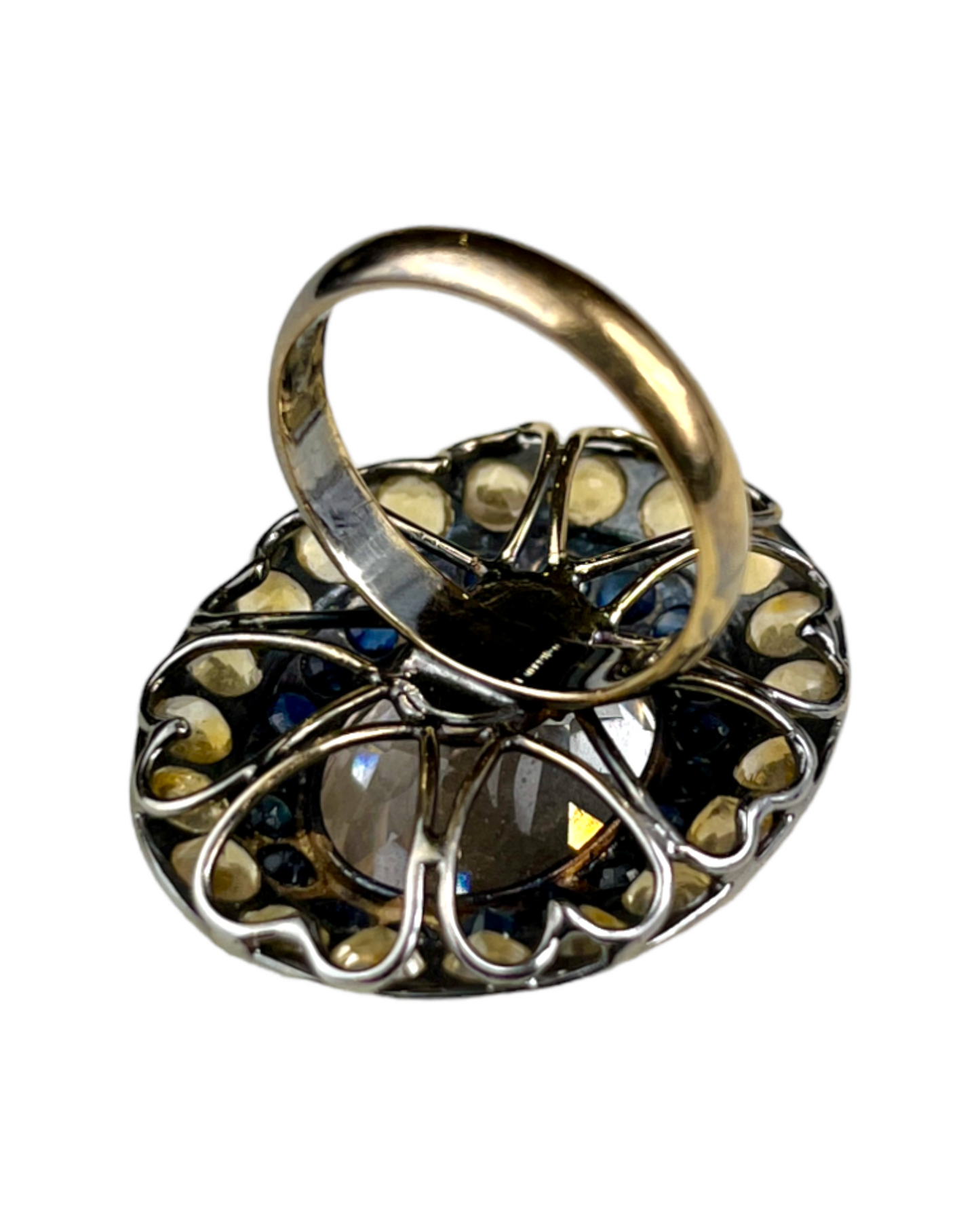Namazte Maharaja Ring with Quartz, Citrine and Sapphires