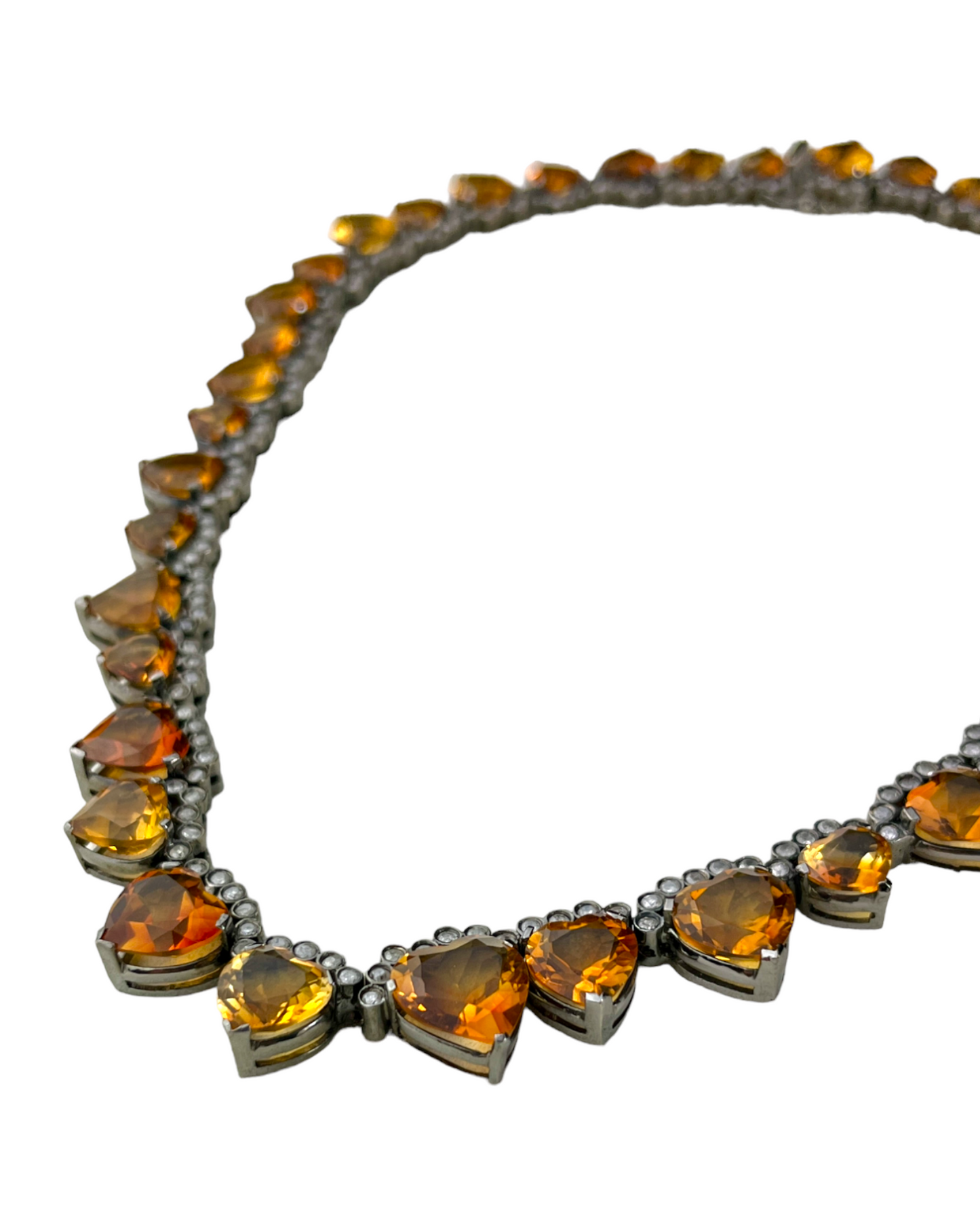 Namazte Maharaja Necklace Citrine and Diamonds