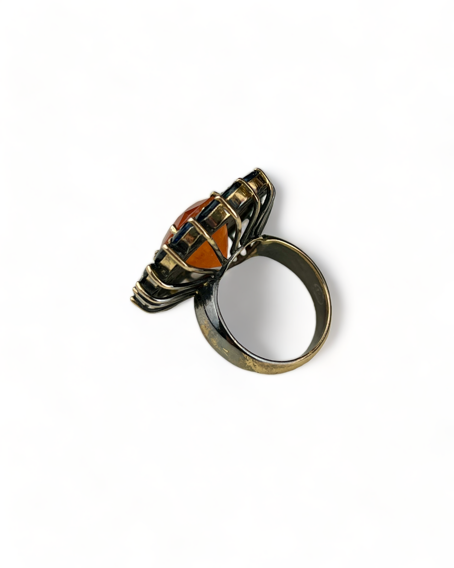 Namazte Majestic Ring with Cornelian and Sapphires