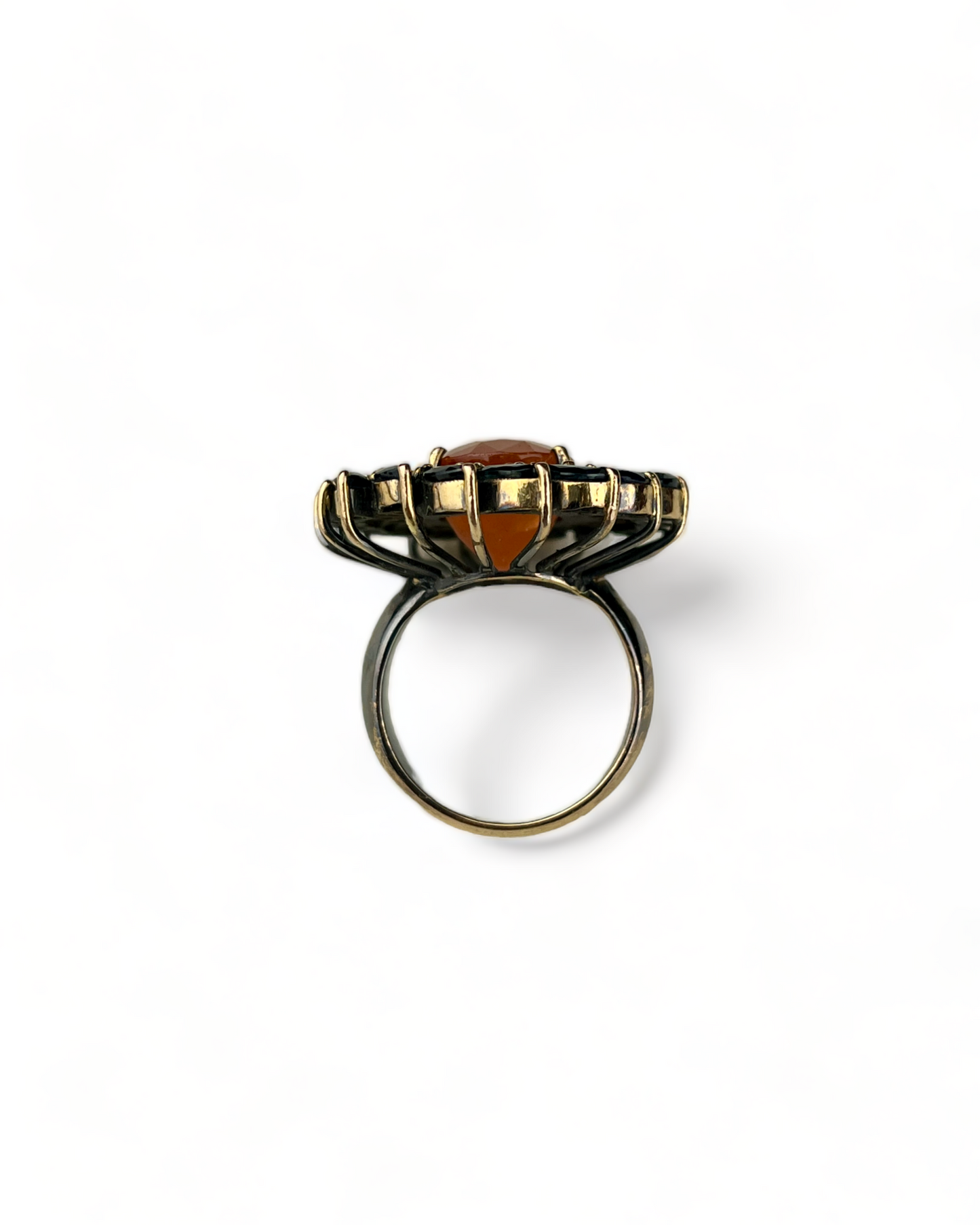 Namazte Majestic Ring with Cornelian and Sapphires