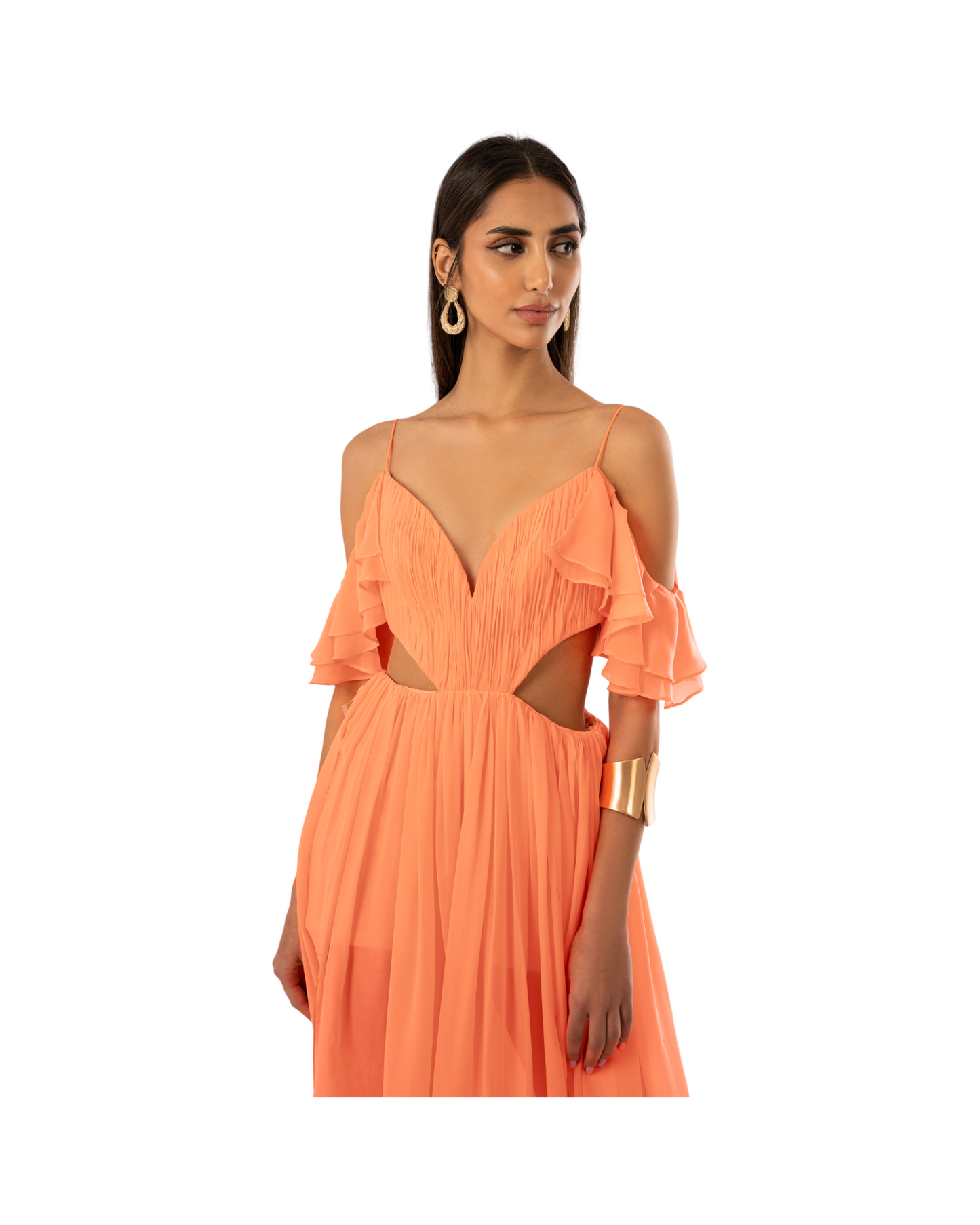 Fatale by Angie Melissae Saumon Dress