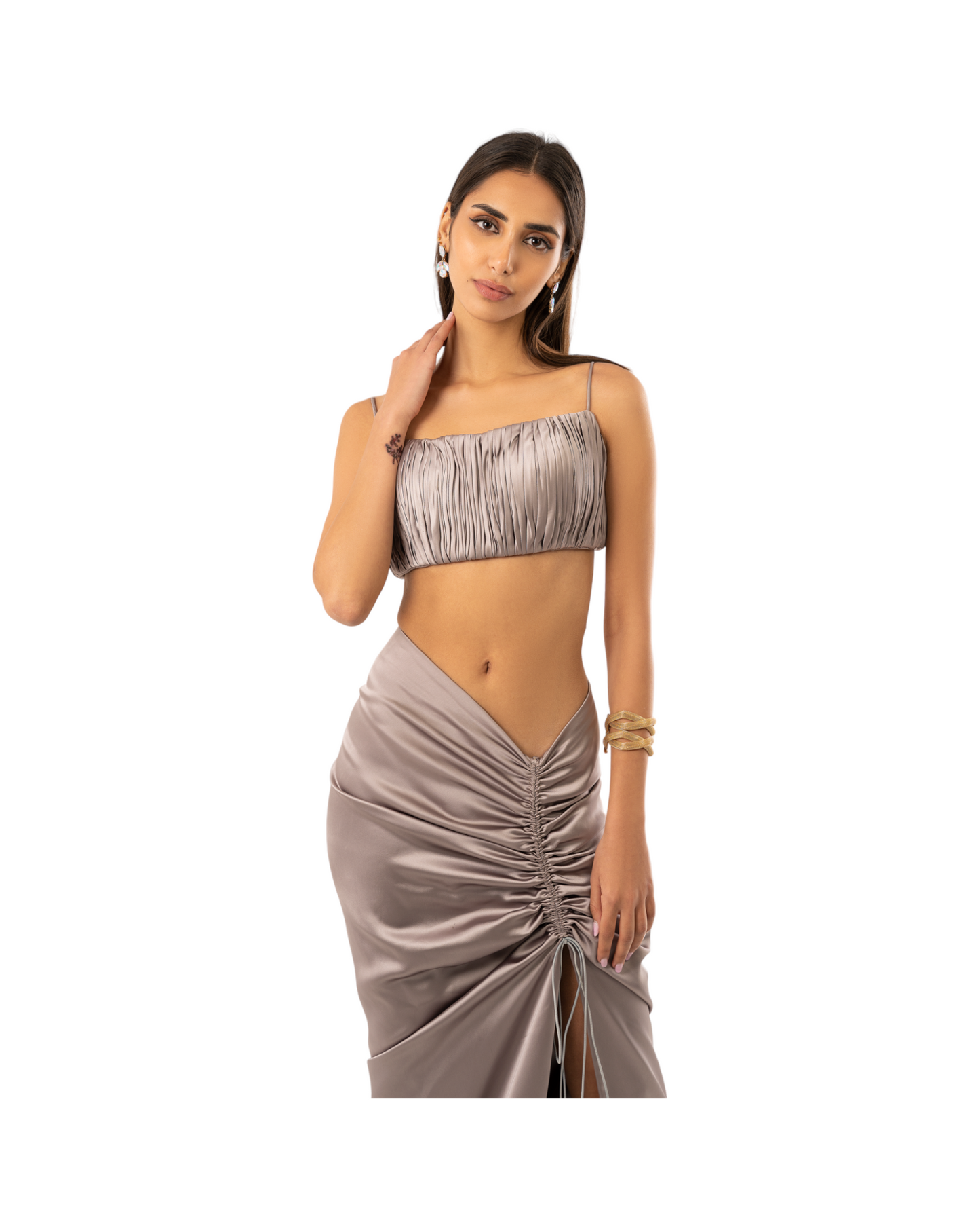 Fatale by Angie Psyche Silk Set Grey