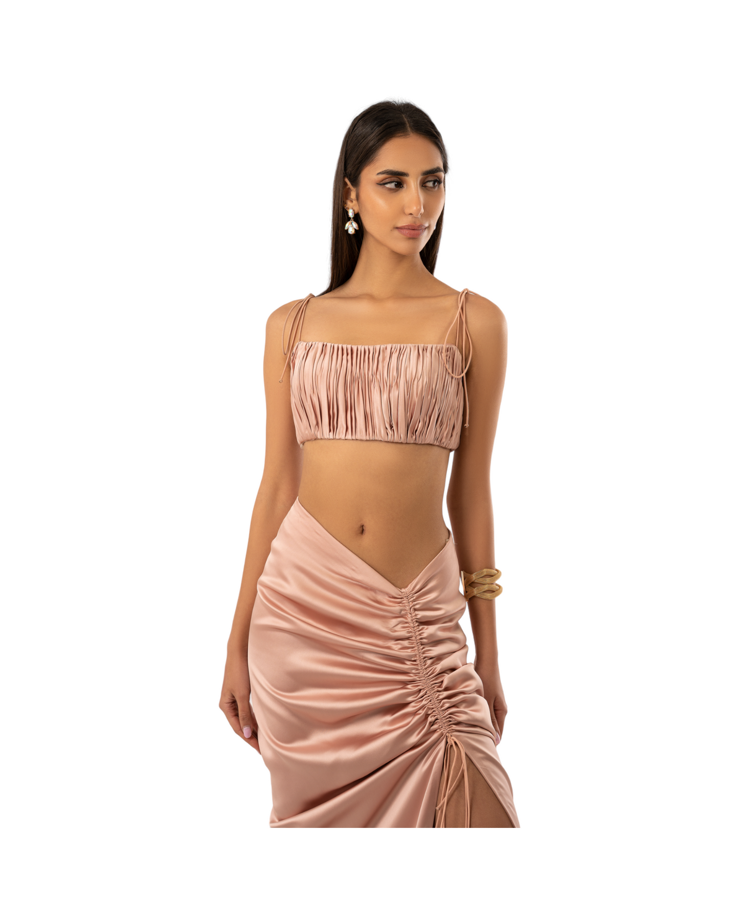 Fatale by Angie Psyche Silk Set Saumon