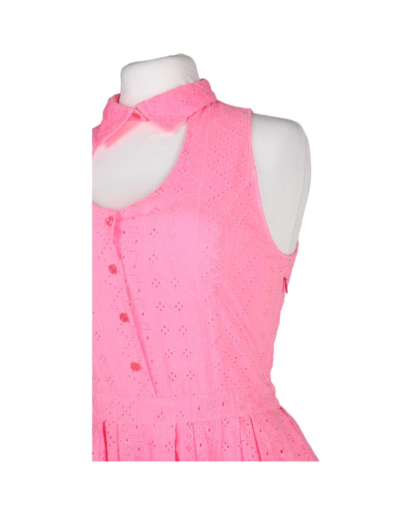 Brigitte Bardot Neon Pink Mini Summer Dress