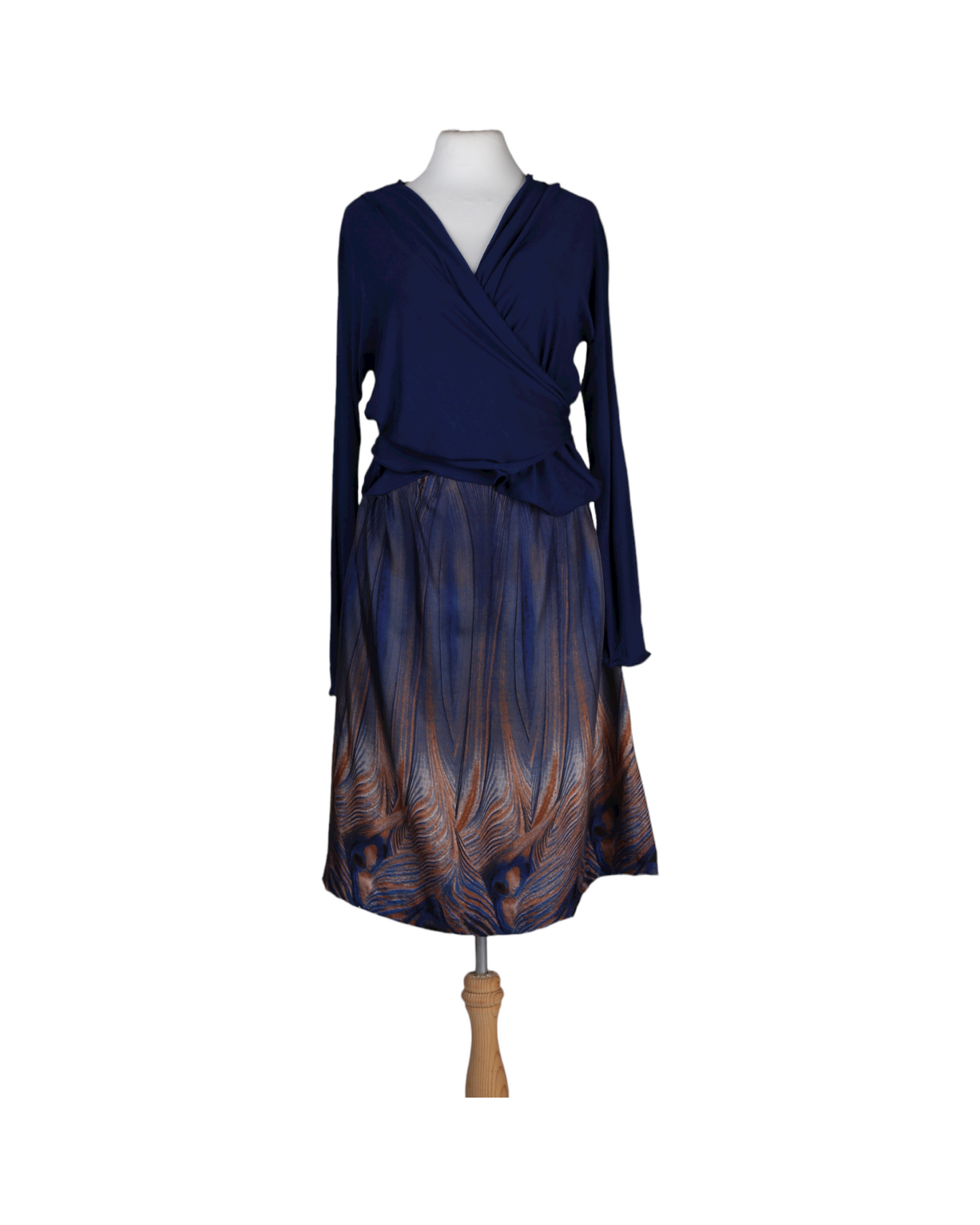 Long navy dress