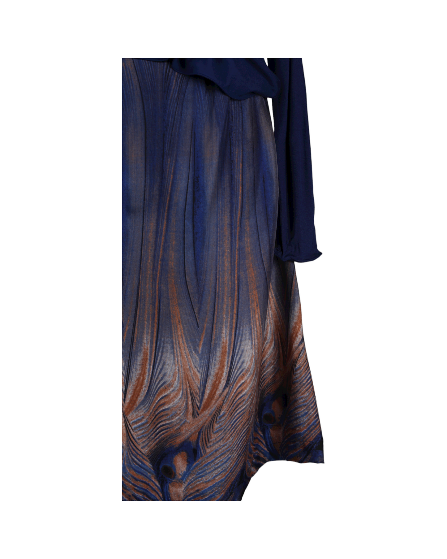 Long navy dress