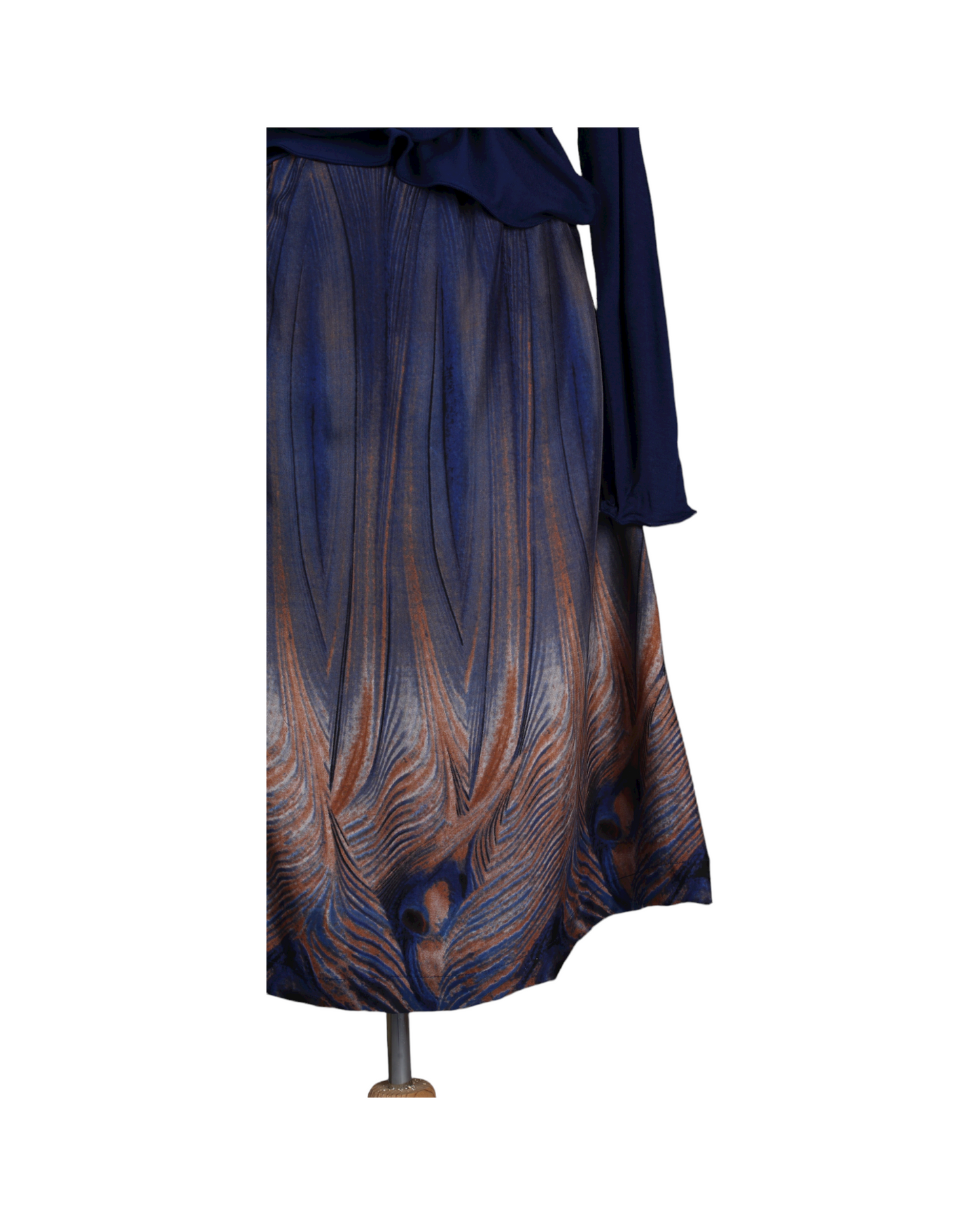 Long navy dress