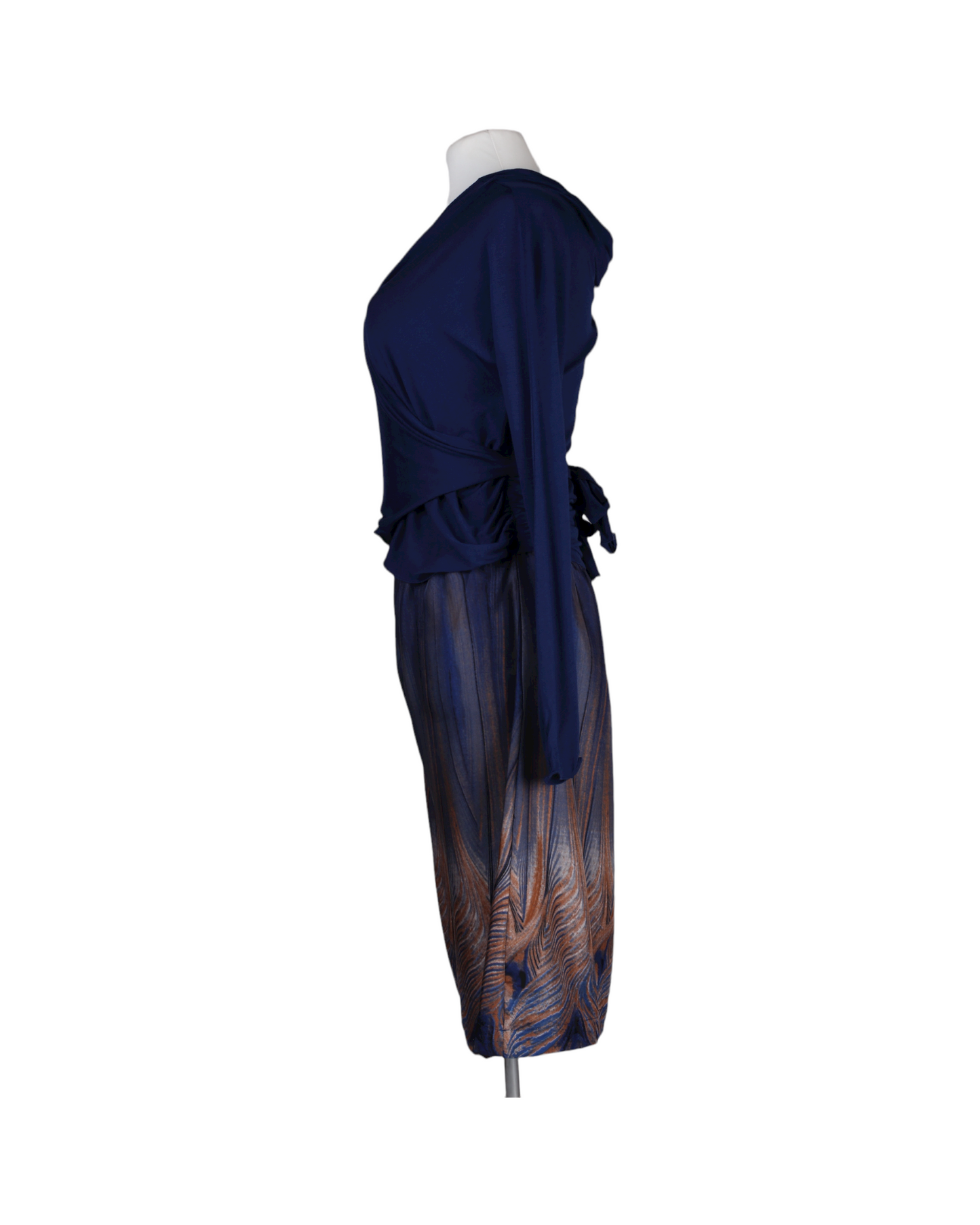 Long navy dress