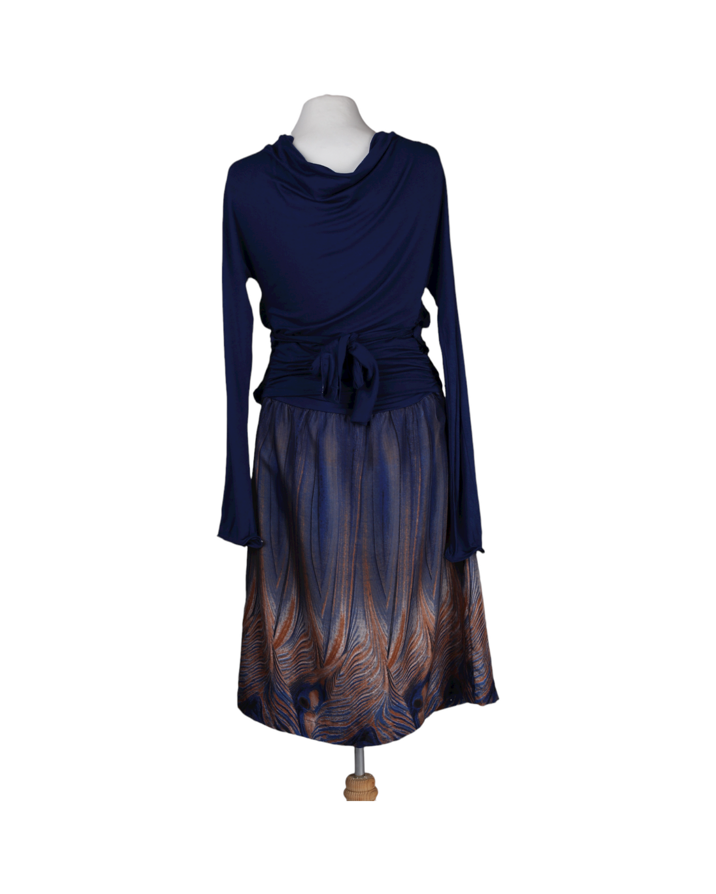 Long navy dress