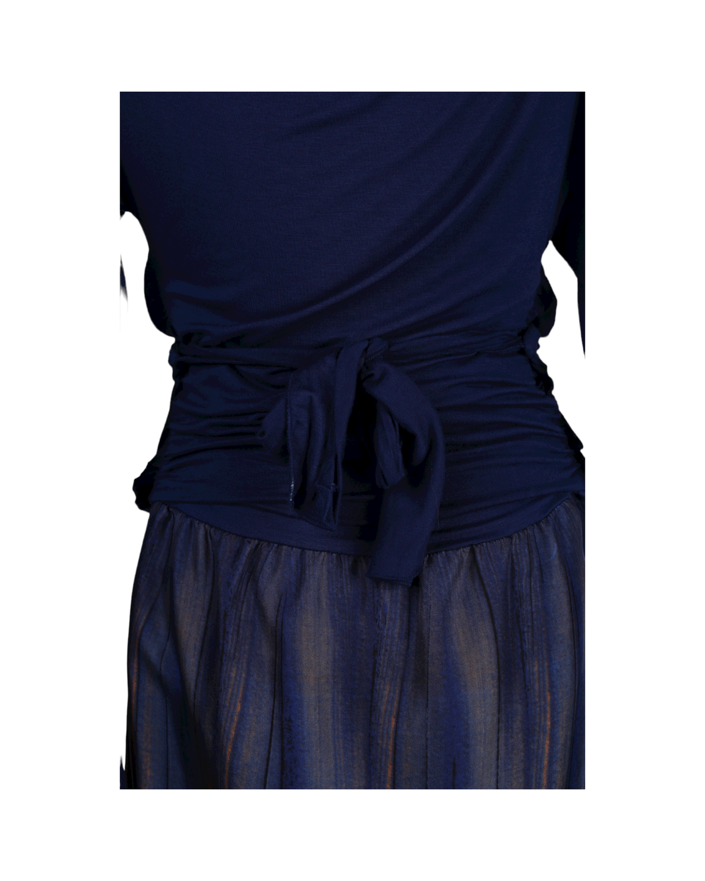 Long navy dress