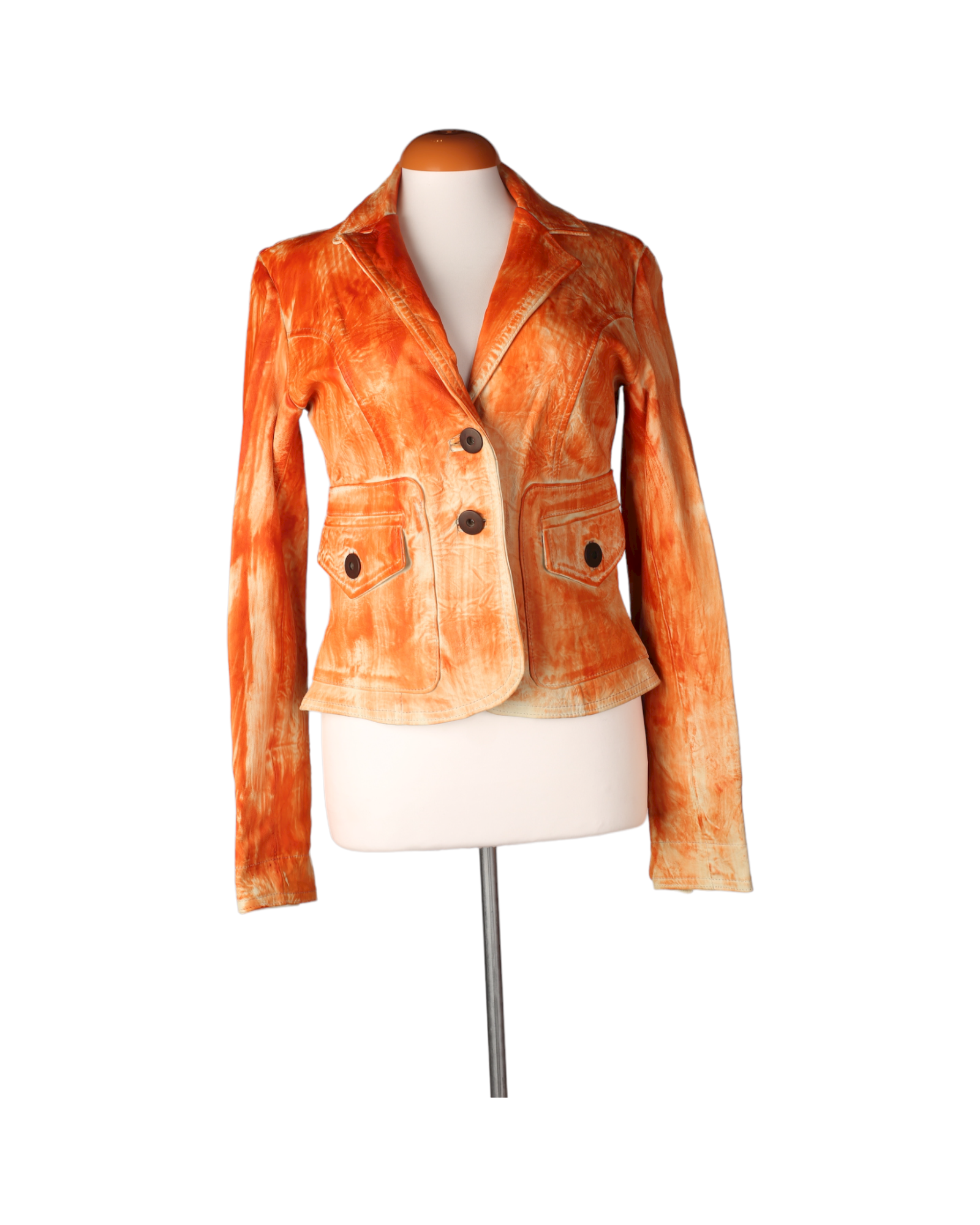 Orange Please leather jacket from SO. by Sora