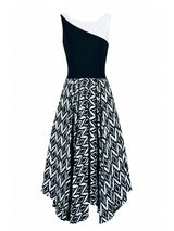 Chiara Boni Black & White Long Dress