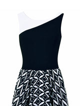 Chiara Boni Black & White Long Dress