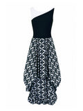 Chiara Boni Black & White Long Dress