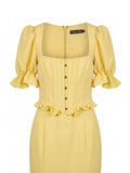 Lavish Alice Yellow Mini Dress