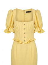 Lavish Alice Yellow Mini Dress