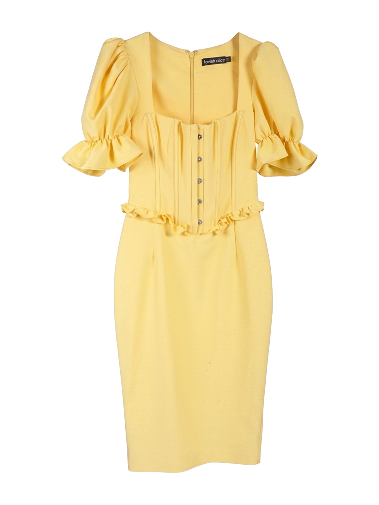 Lavish Alice Yellow Mini Dress