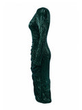 Nass Green Sequin Mini Dress