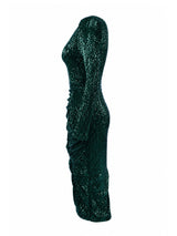 Nass Green Sequin Mini Dress