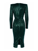 Nass Green Sequin Mini Dress