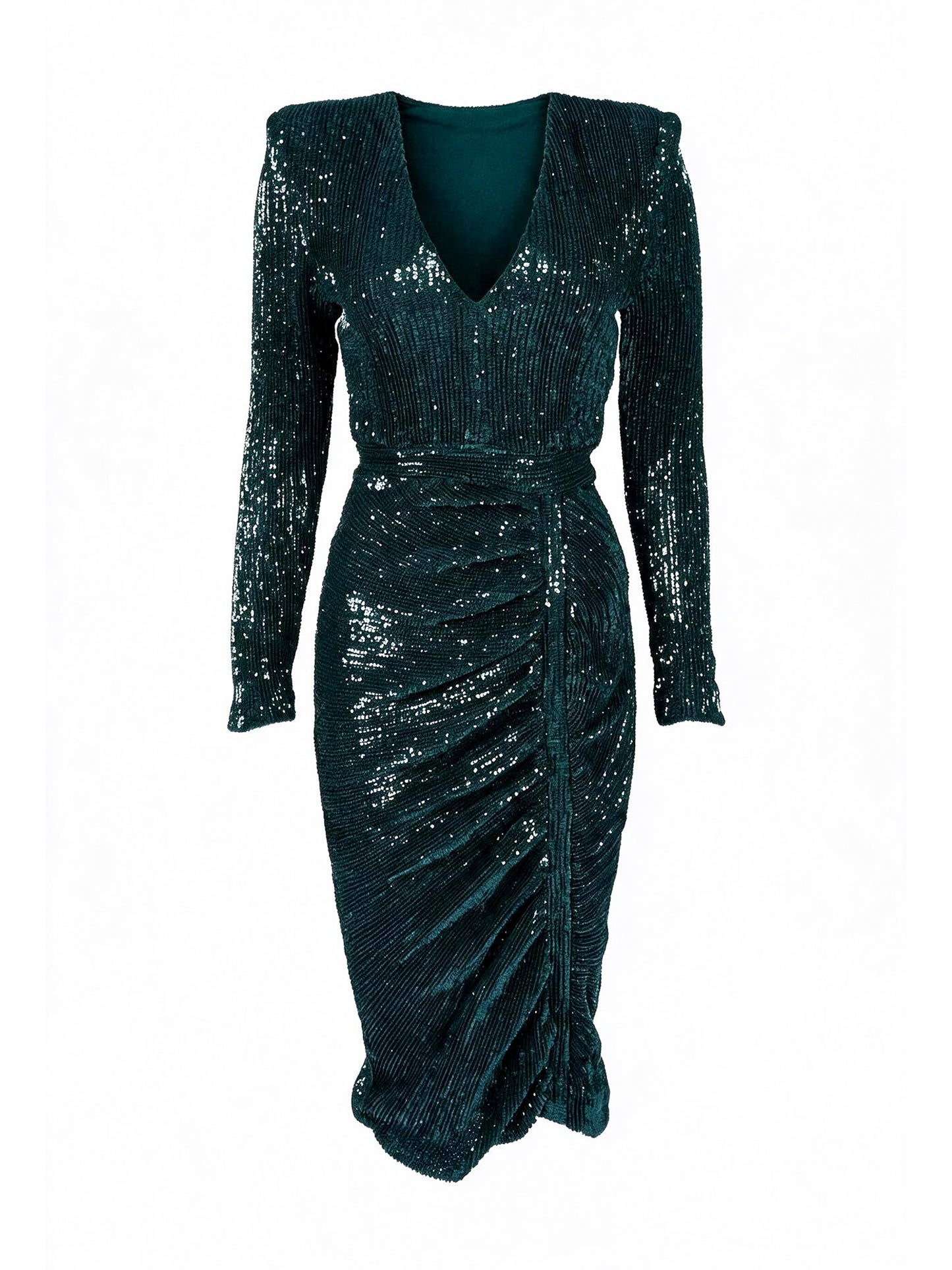 Nass Green Sequin Mini Dress