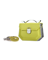 Rania Manasra Shoulder Leather Yellow Bag