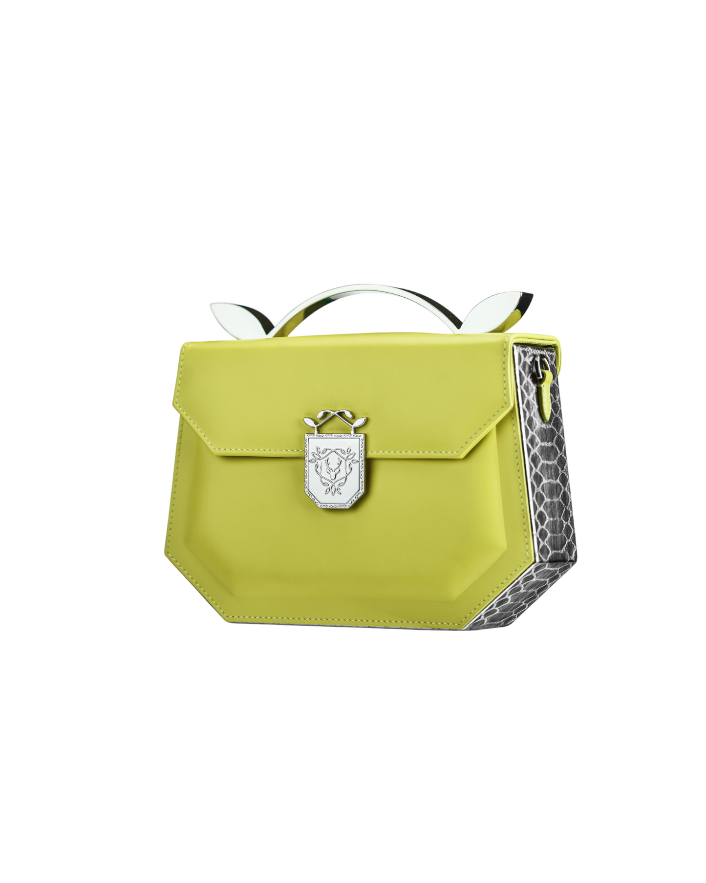 Rania Manasra Shoulder Leather Yellow Bag