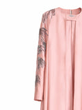 Rochelle Embellished Cape Abaya in Blush Pink