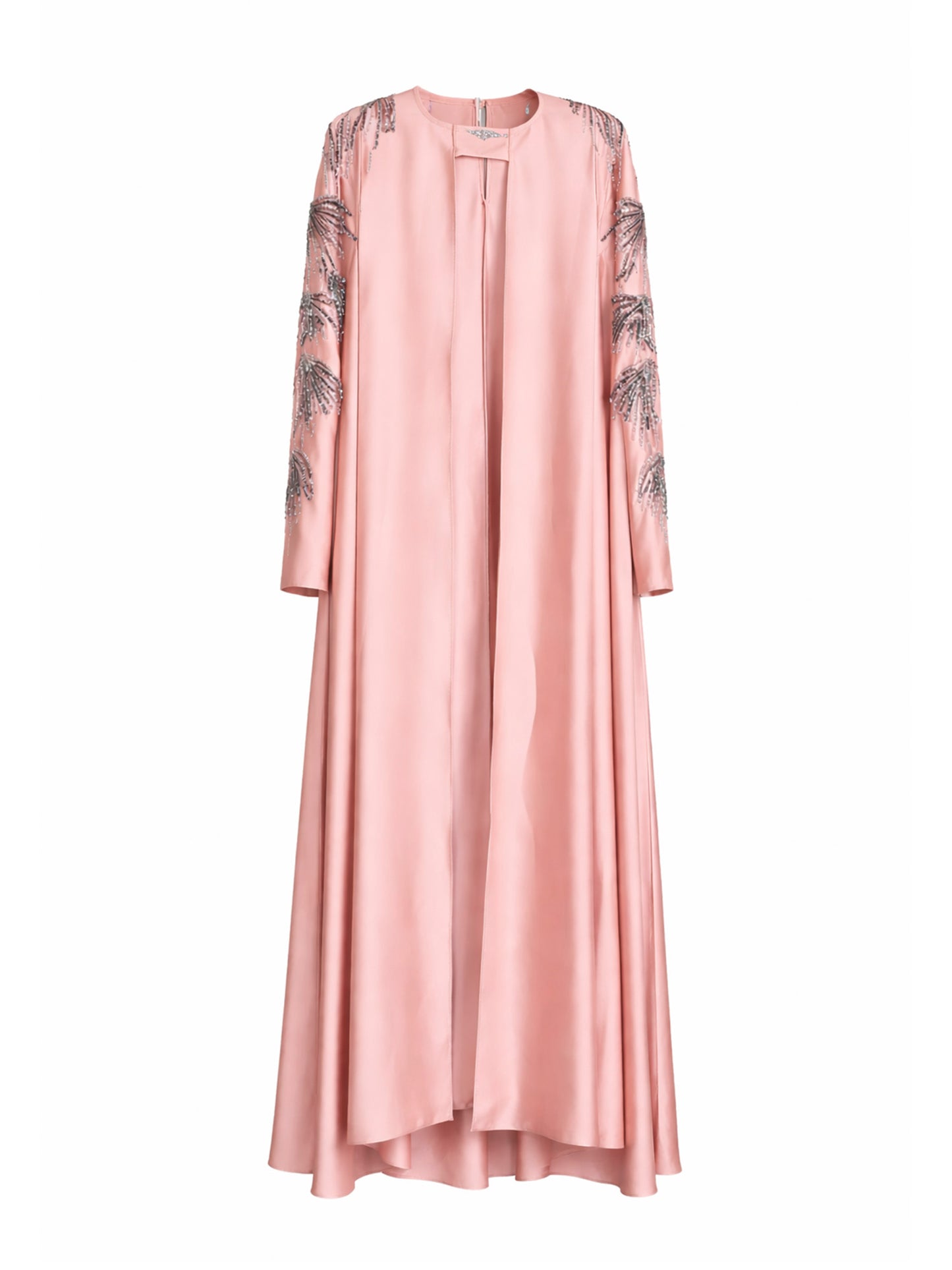 Rochelle Embellished Cape Abaya in Blush Pink