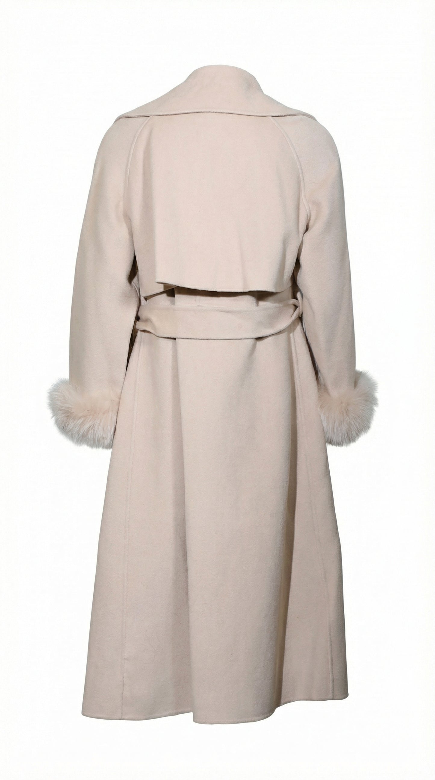 Alchemist Beige Coat with Fur Cuffs