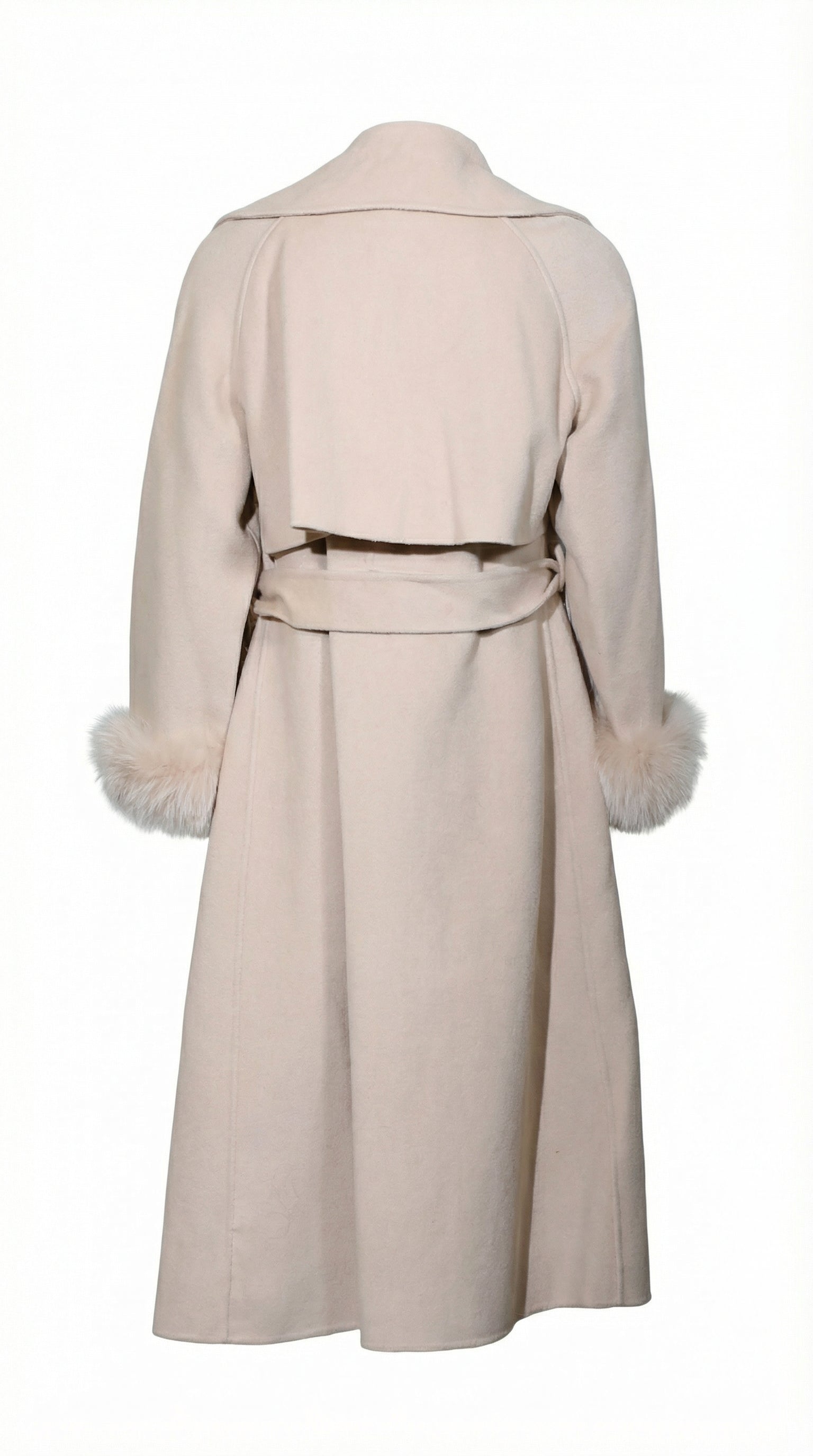 Alchemist Beige Coat with Fur Cuffs