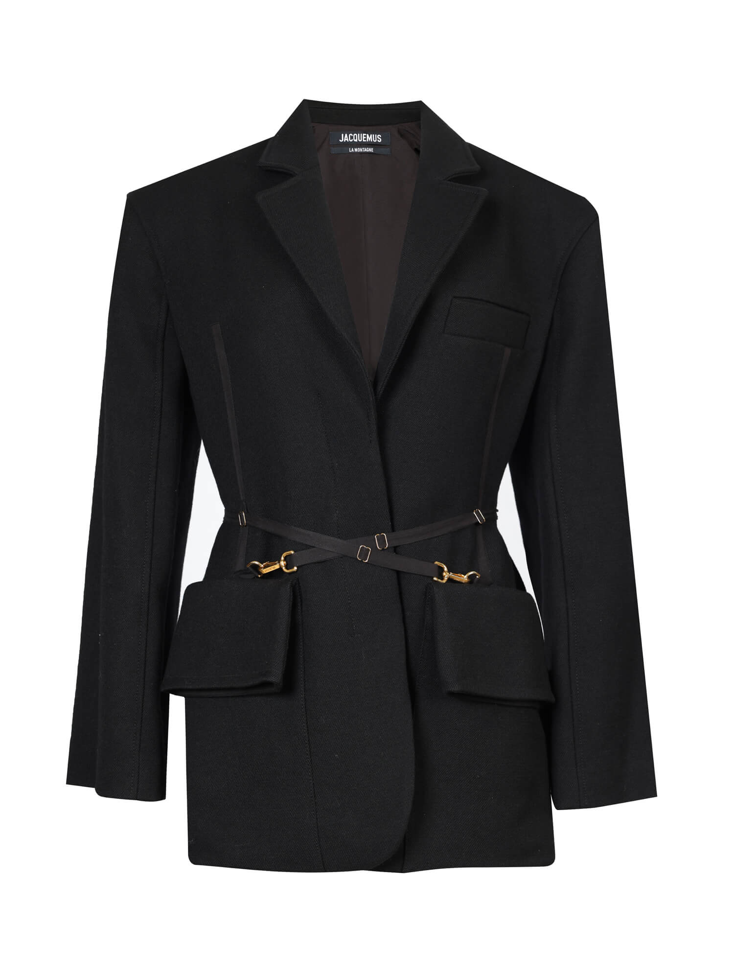Jacquemus La Montagne Black Utility Pocket Blazer