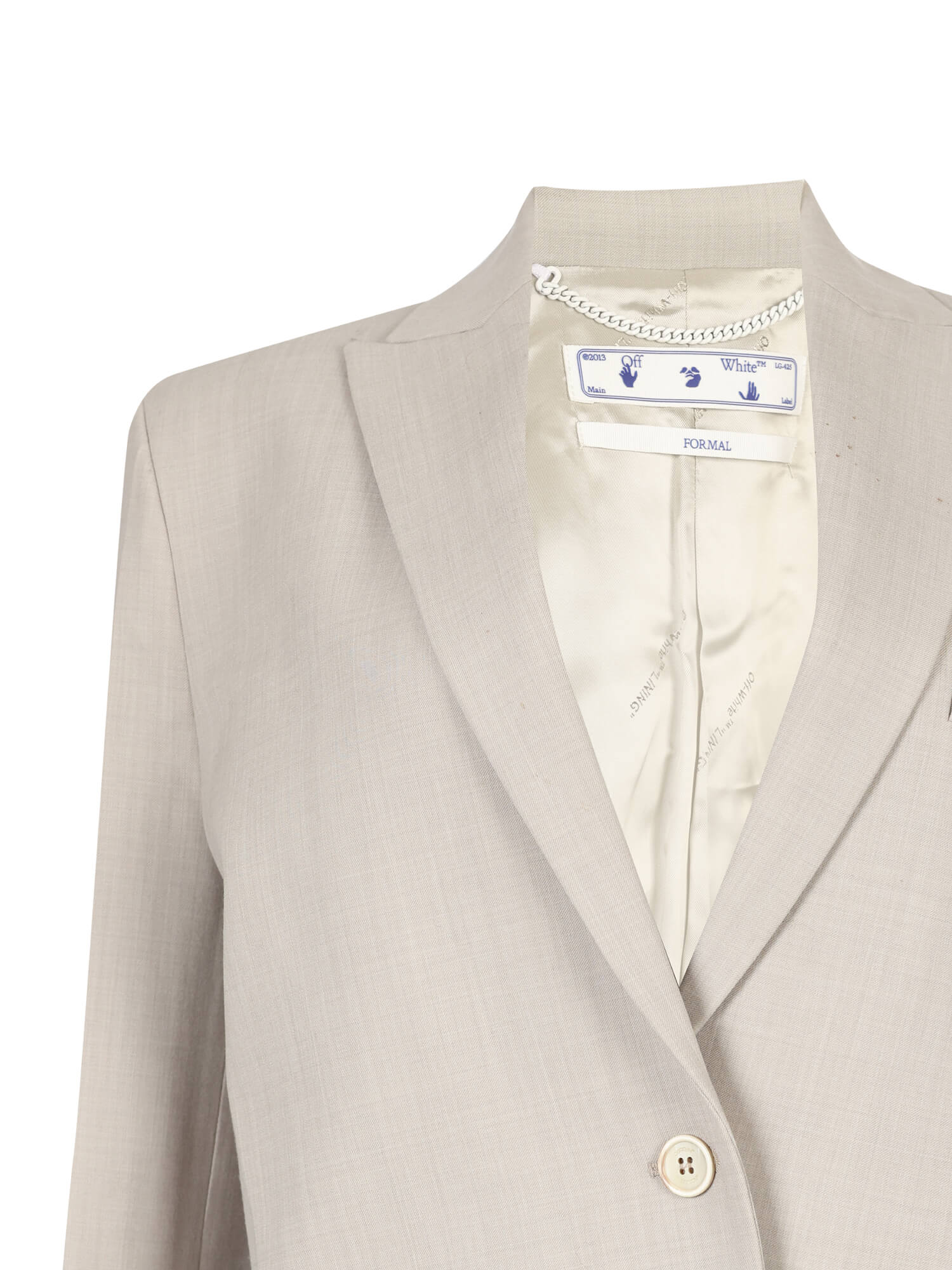 OFF White Light Grey Formal Blazer