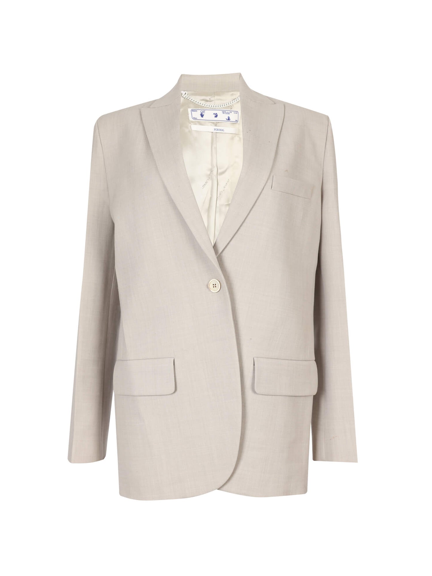 OFF White Light Grey Formal Blazer