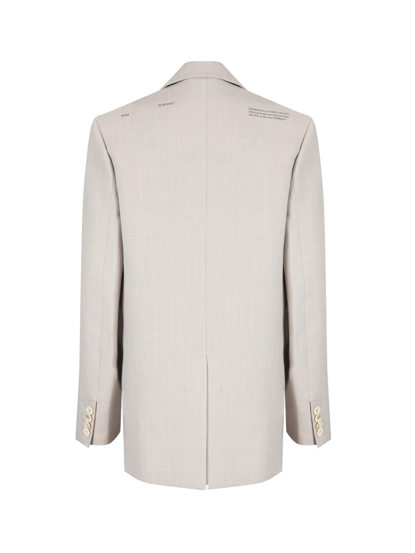 OFF White Light Grey Formal Blazer