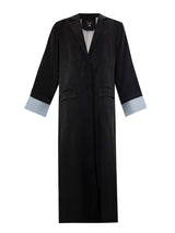 Creep Black Tailored Abaya