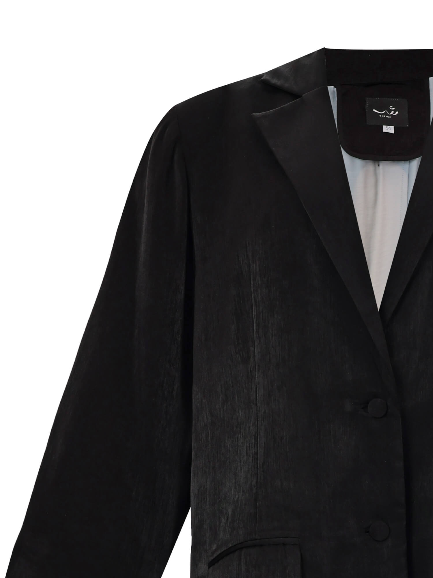 Creep Black Tailored Abaya