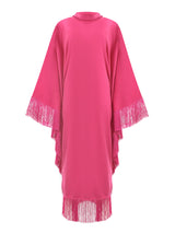 Vibrant Pink Fringe Galabya