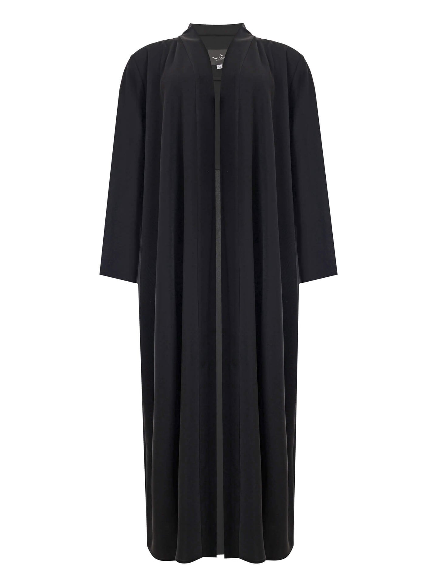 Black Embellished Open Abaya