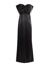 Sheikha Black Bow-Front Evening Gown