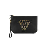 Rania Manasra Black Leather Pouch