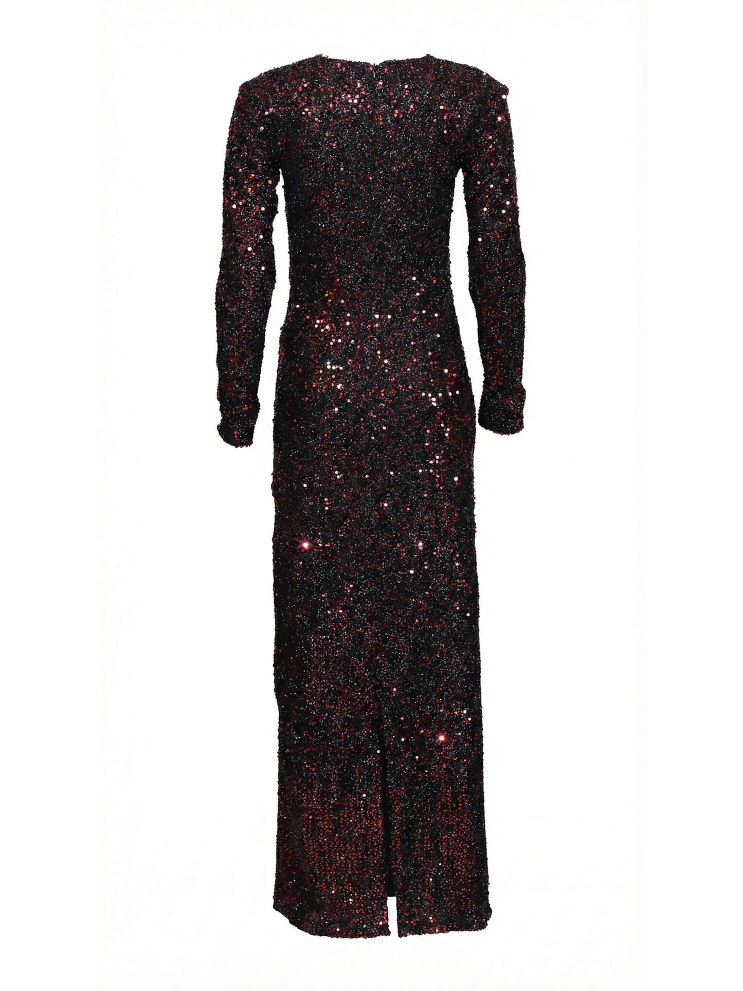 Rochelle Red Long Curvy Dress – Sequined Gown