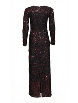 Rochelle Red Long Curvy Dress – Sequined Gown