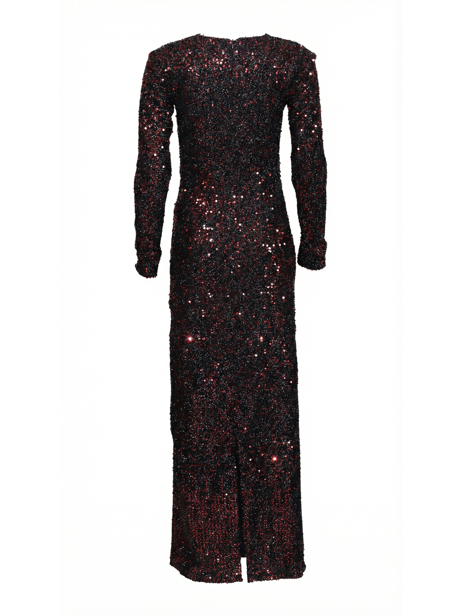 Rochelle Red Long Curvy Dress – Sequined Gown